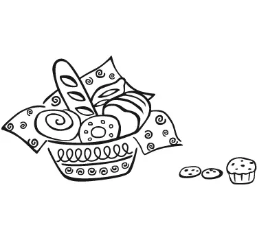 Sticker cuisine illustration pâtisserie - TenStickers