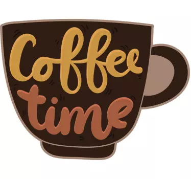 Autocollant Boisson L'heure du café - TenStickers