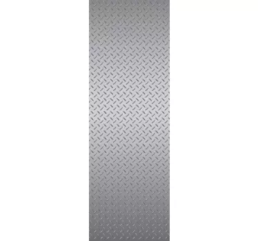 Sticker frigo texture diamant métal - TenStickers