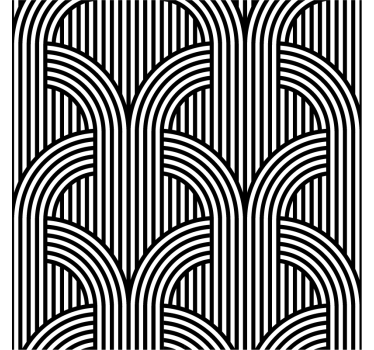 Autocollant abstrait motif de ligne - TenStickers