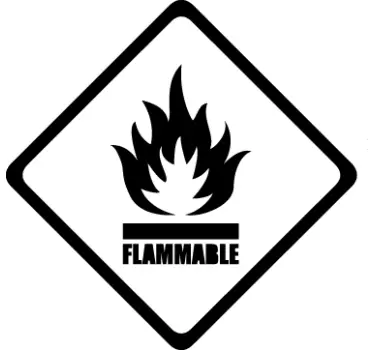 Sticker pictogramme inflammable - TenStickers