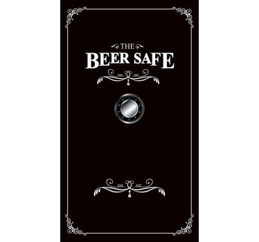 Sticker frigo effet coffre-fort - TenStickers