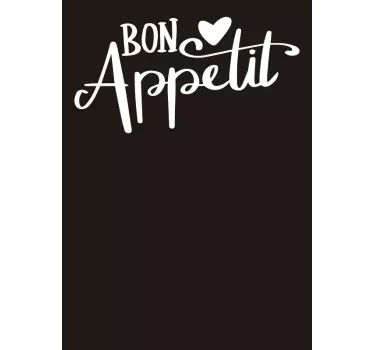 Sticker fenêtre opaque cuisine "Bon Appétit" - TenStickers