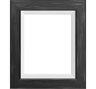 Sticker miroir cadre noir - TenStickers