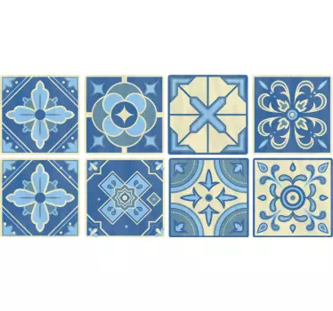 Sticker carrelage carreaux portugais - TenStickers