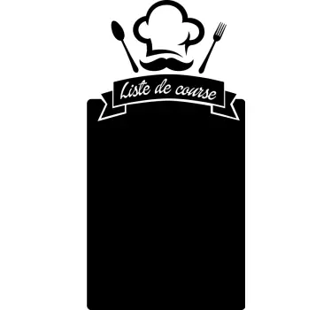 Sticker ardoise Noir stylée - TenStickers