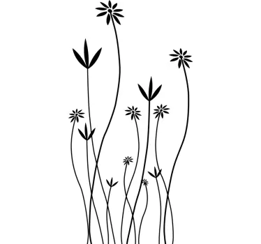 Sticker porte plantes allongées - TenStickers