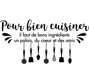 Sticker cuisine recette pour bien cuisiner - TenStickers