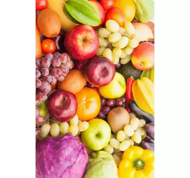 Enveloppement frigo fruits et légumineuses - TenStickers