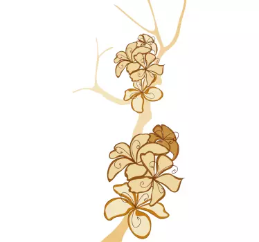 Sticker porte branches et fleurs - TenStickers