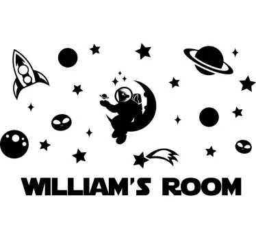 Sticker espace personnalisable - TenStickers