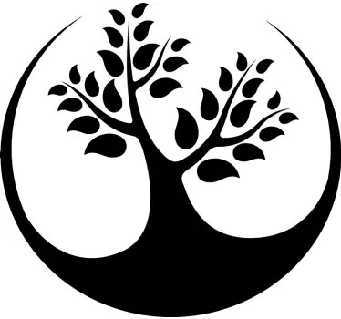 Sticker nature silhouette d'arbre - TenStickers