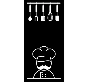 Autocollant en verre de portes de cuisine - TenStickers