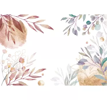 Sticker de meubles vintage floral - TenStickers