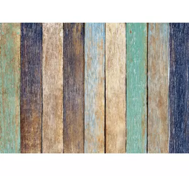 sticker de meubles en bois bleu d'été - TenStickers