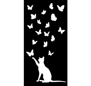 Sticker fenêtre papillons - TenStickers