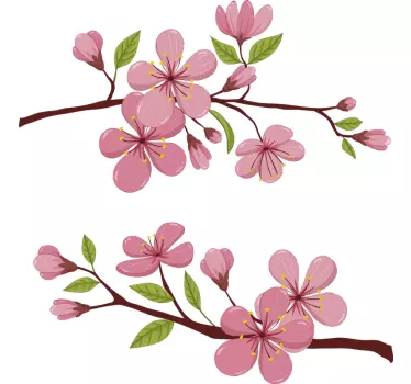 adhesif fleur de printemps fleuri - TenStickers