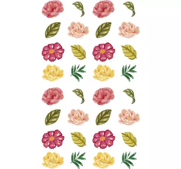 adhesif deco plante floral set - TenStickers