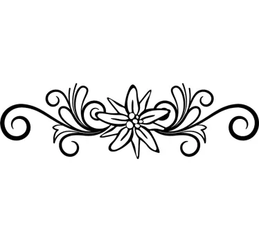 Sticker Fleur ornementale - TenStickers