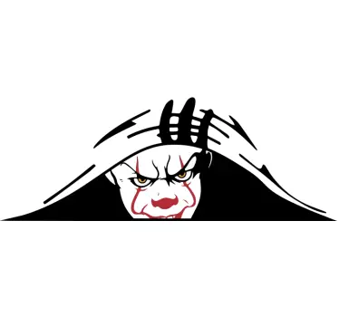 Sticker voiture clown - TenStickers
