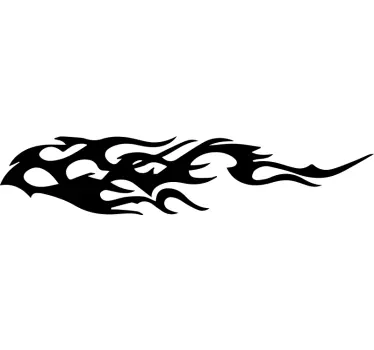 Sticker moto flammes tribales - TenStickers