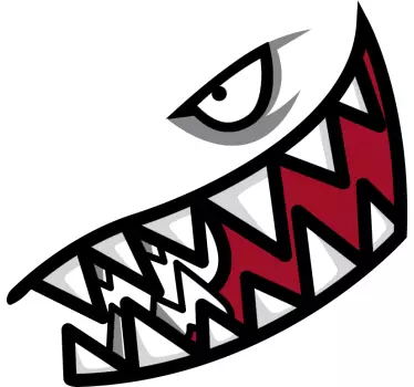Sticker moto requin profil - TenStickers