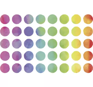 stickers muraux stickerspoints arc en ciel - TenStickers
