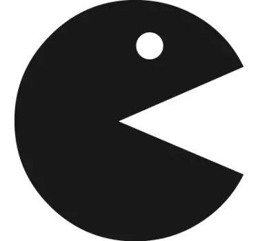 Sticker PC portable figurine Pacman - TenStickers