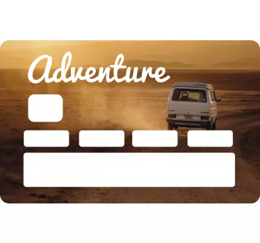 Autocollant carte bancaire Adventure - TenStickers