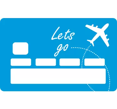Sticker carte bancaire voyage - TenStickers