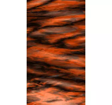 Sticker frigo effet marbre dégradé de couleurs chaudes - TenStickers