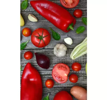 Sticker pour frigo Légumes - TenStickers