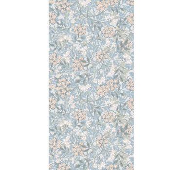 Sticker frigo fleurs et feuilles vertes - TenStickers