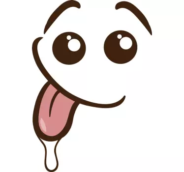 Sticker pour frigo Bonhomme rose - TenStickers