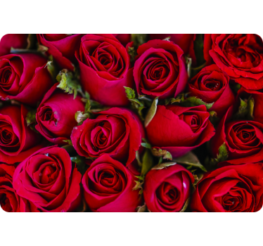 Sticker pc Roses rouges - TenStickers