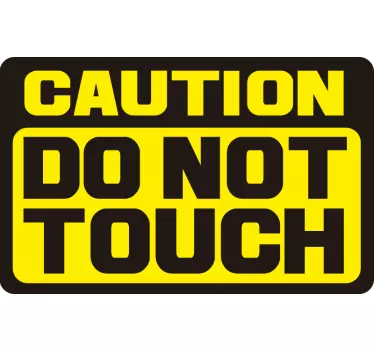 Attention ne touchez pas les stickers de moto - TenStickers