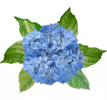 stickers muraux fleurs bleues - TenStickers