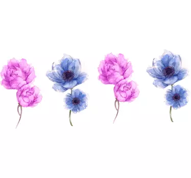Sticker fleurs et plantes arrangement de fleurs Élégantes - TenStickers