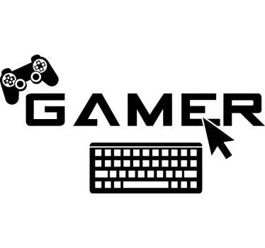 stickers muraux jeu vidéo gamer - TenStickers
