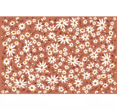 stickers de meubles adhesif  marguerite des années 70 - TenStickers