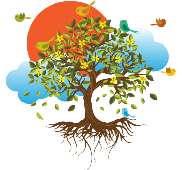 Sticker nature vie aviaire sur un arbre - TenStickers