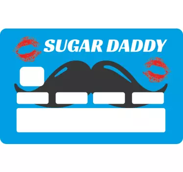 Autocollant carte bancaire Papa gâteau - TenStickers