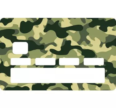 Sticker carte bancaire camouflage - TenStickers