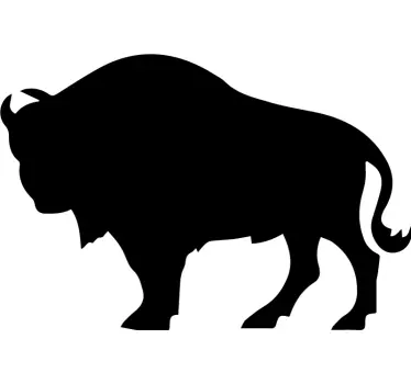 Sticker animal sauvage bison pour voiture - TenStickers