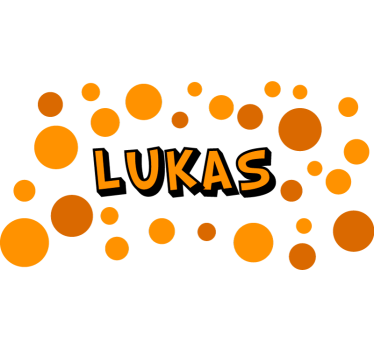 Sticker cadre vélo personnalisable cercles orange - TenStickers