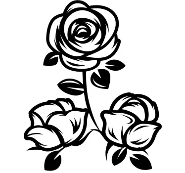Sticker fleur arrangement floral élégant - TenStickers