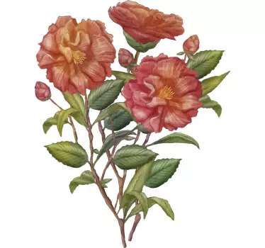 Sticker mural Bouquet de fleurs pour le salon - TenStickers