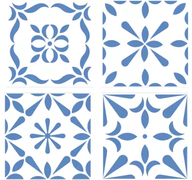 Sticker carrelage style portugais - TenStickers