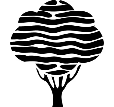 Sticker plante forme d'arbre artistique - TenStickers