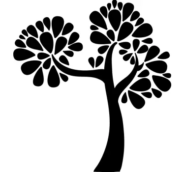 Sticker nature arbre stylisé - TenStickers